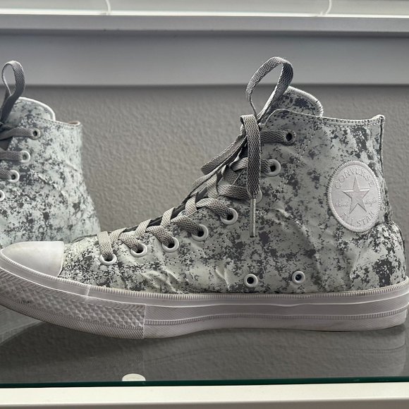 Converse Chuck II HI TOPS PURE SILVER SIZE 10 M / 12 W (154889C) - Picture 1 of 6